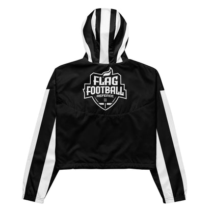 Crop windbreaker for women