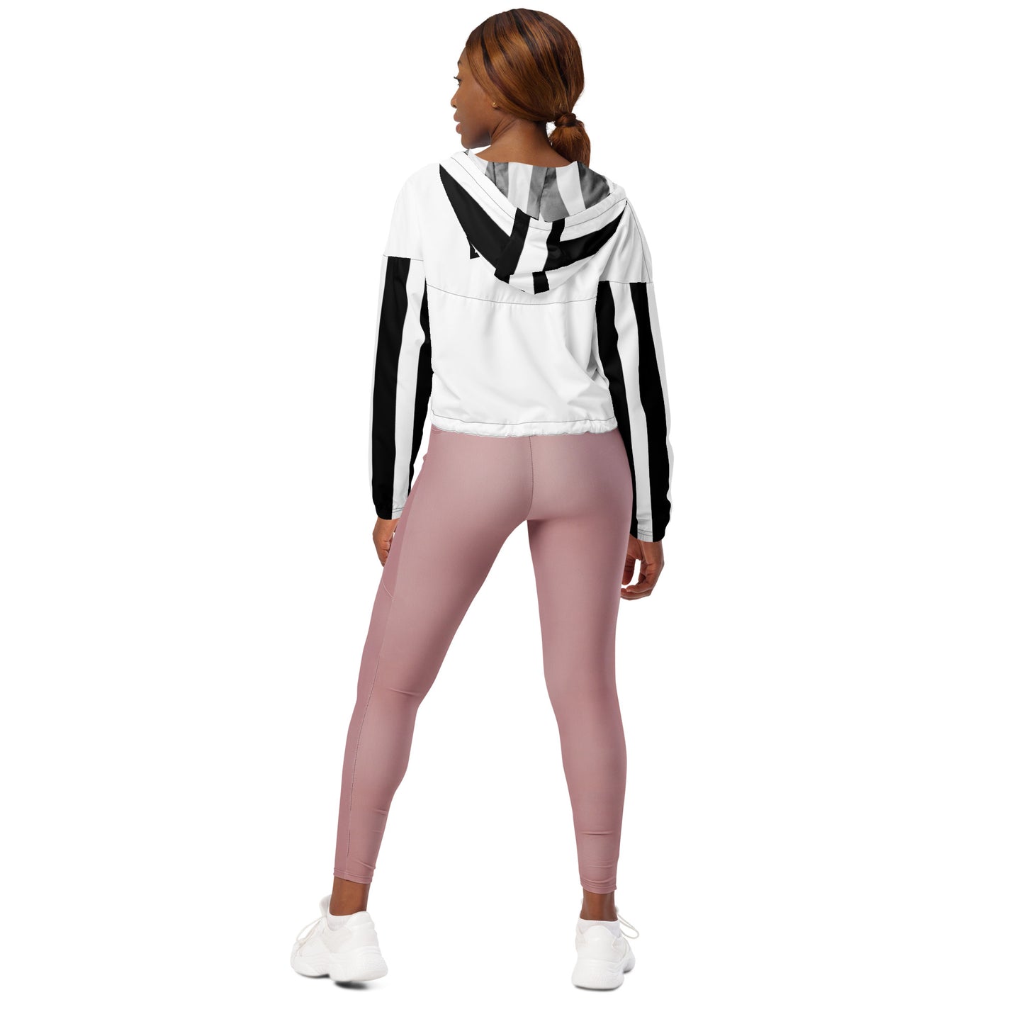 Crop windbreaker for women