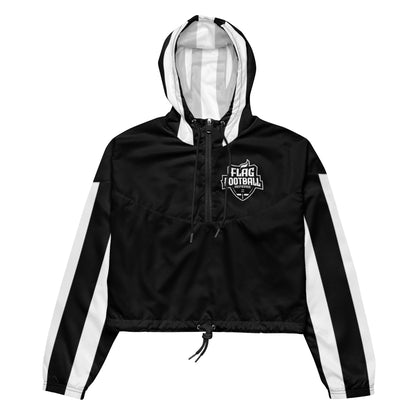 Crop windbreaker for women