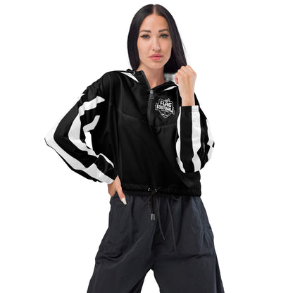 Crop windbreaker for women