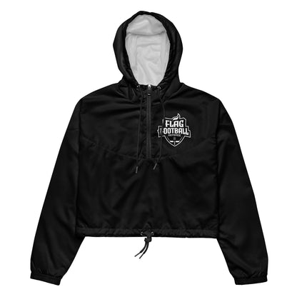 Crop windbreaker for women