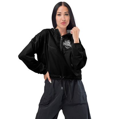 Crop windbreaker for women