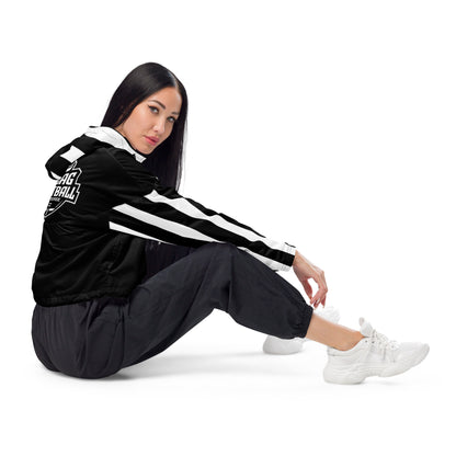 Crop windbreaker for women