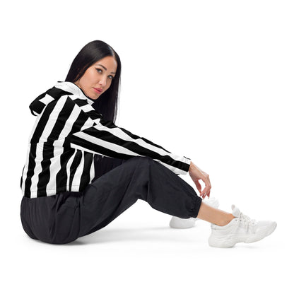 Crop windbreaker for women